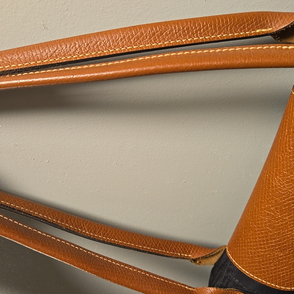 Longchamp Tote Black with Tan Leather Accents - Picture 5 of 9